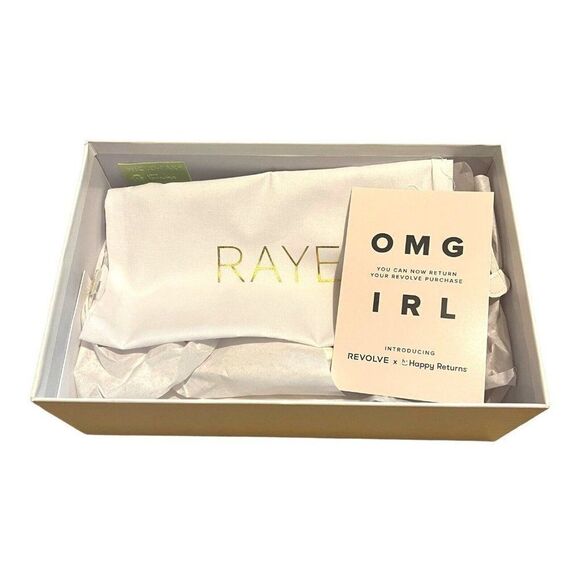 Raye Empty Shoe Box With Tissue Paper, Dust Bag & Card 12”x7.75”x4” GIft Set - Picture 7 of 11